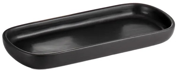 BISK Erga Nero, keramický podnos na postavenie 25,7x11,5 cm, čiernej matná, ERG-08141