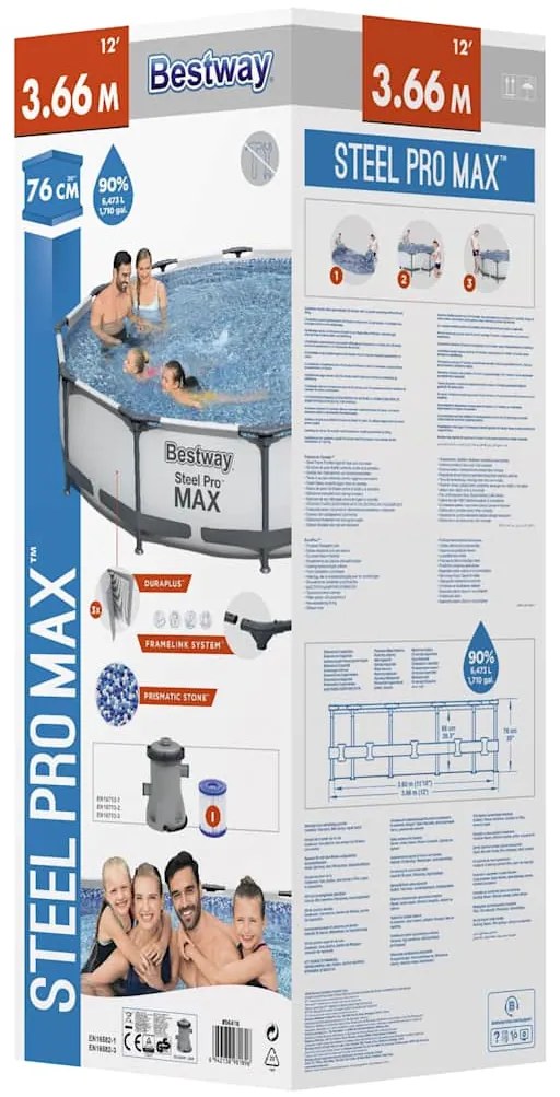 Bestway Steel Pro MAX Bazén 366x76 cm