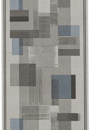 Koberce Breno Behúň LISTRA 97, šíře role 80 cm, sivá, viacfarebná