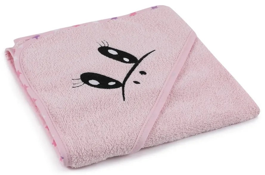 Ružový bavlnený detský župan a osuška v súprave 3 ks veľkosť 0-2 roky Unicorn – Foutastic