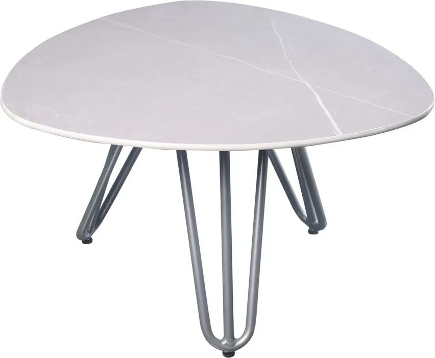 Záhradný odkladací stolík s doskou z kameňa 68x67,5 cm Emilia – Garden Pleasure