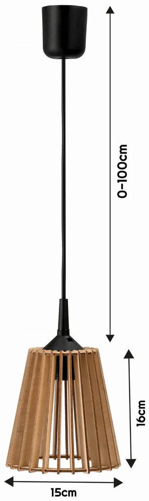 BERGE Závesná lampa 1xE27 - LUCA04