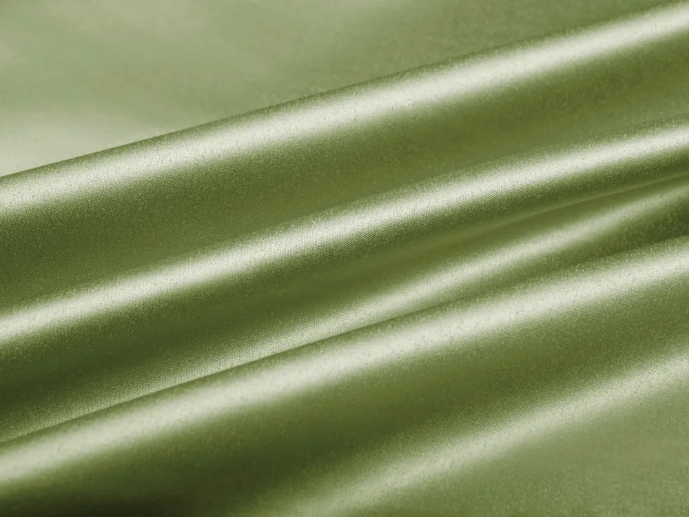 Biante Saténový záves LUX-L051 Olivovo zelený 140x210 cm