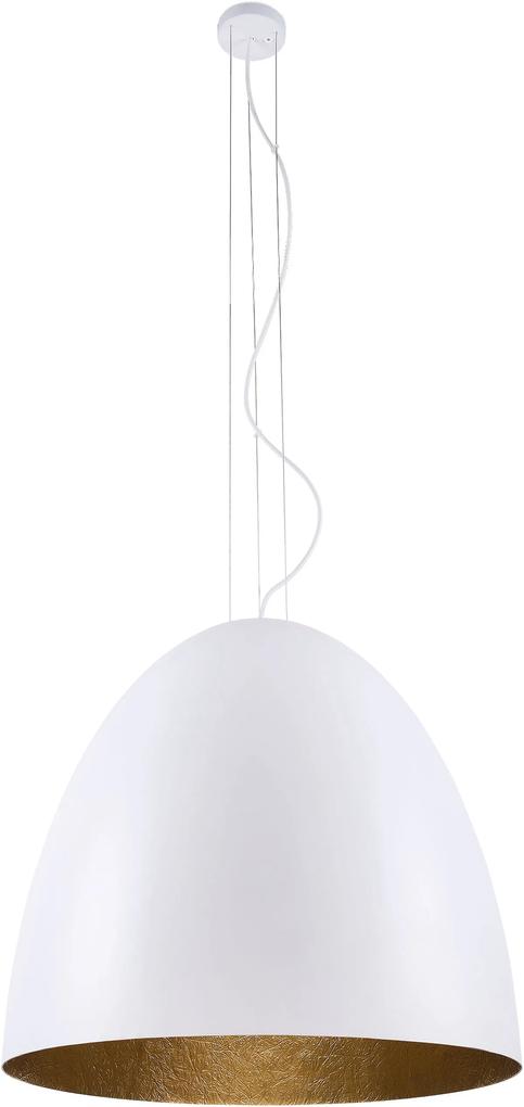 NOWODVORSKI Závesné moderné osvetlenie EGG L, bielozlaté
