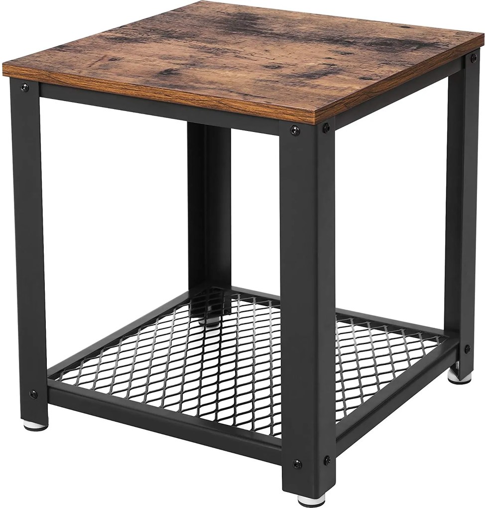 Konferenčný stolík Houseland Benton hnedý/čierny