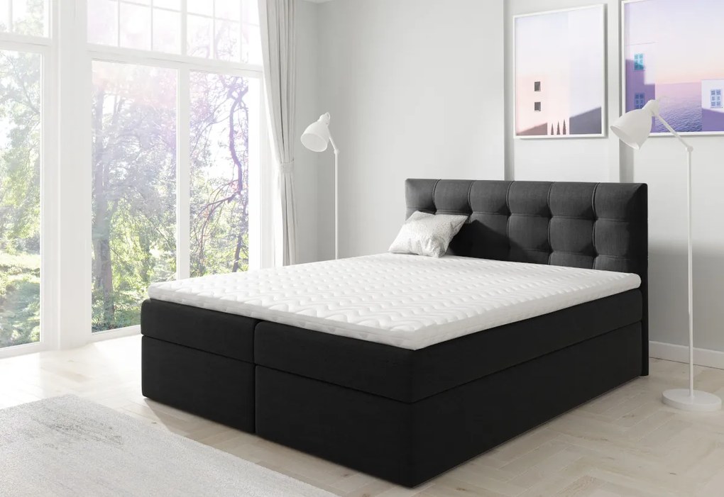 Čalúnená posteľ boxspring NUMBER 1, 180x200, inari 81