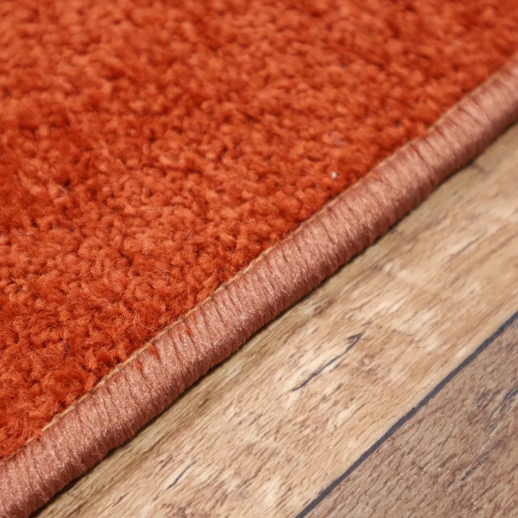 AladinWorld Expres, Kusový koberec Eton terra štvorec, 400x400, oranžová, obývacia izba