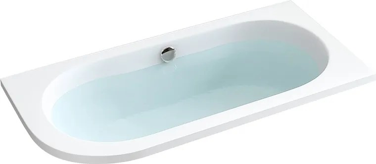 BPS-koupelny Akrylátová asymetrická vaňa na vstavanie HYD-EBI140P-VEST 140x75 cm PRAVÁ, biela