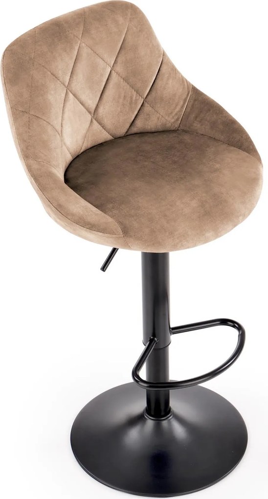 Barová stolička LINDA - béžová - výškovo nastaviteľná