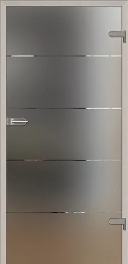 Sklenené dvere Naturel Glasa ľavé 80 cm pásky GLASA280L