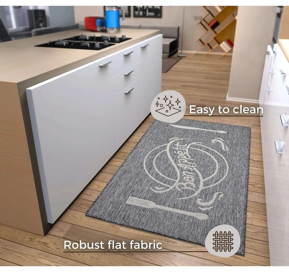 Sivobéžový koberec 92x150 cm Cucina – Hanse Home