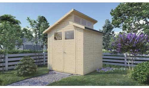Drevený záhradný domček Konsta Studio Basic prírodný 210x202 cm