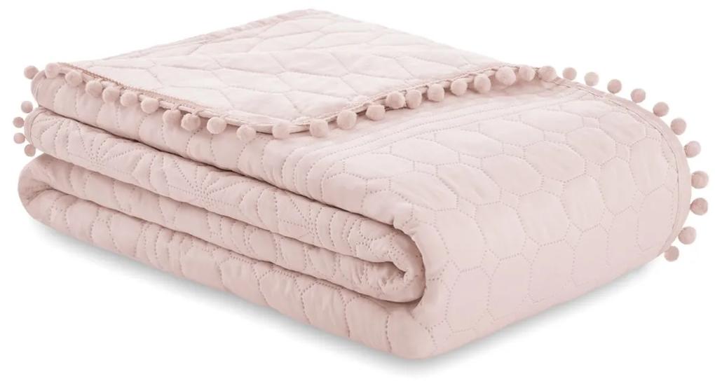 Přehoz na postel AmeliaHome Meadore III pudrově růžový