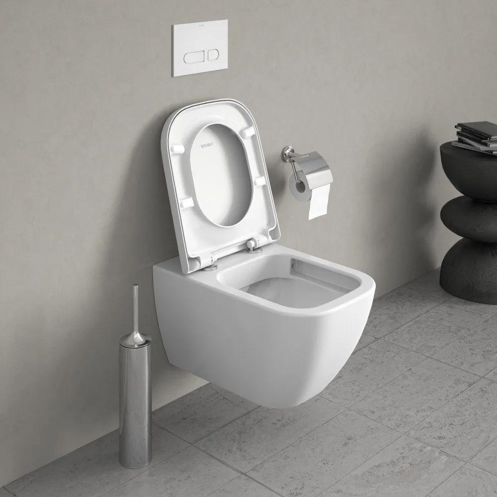 DURAVIT Happy D.2 závesné WC Rimless s hlbokým splachovaním, 365 x 540 mm, biela, s povrchom HygieneGlaze, 2222092000