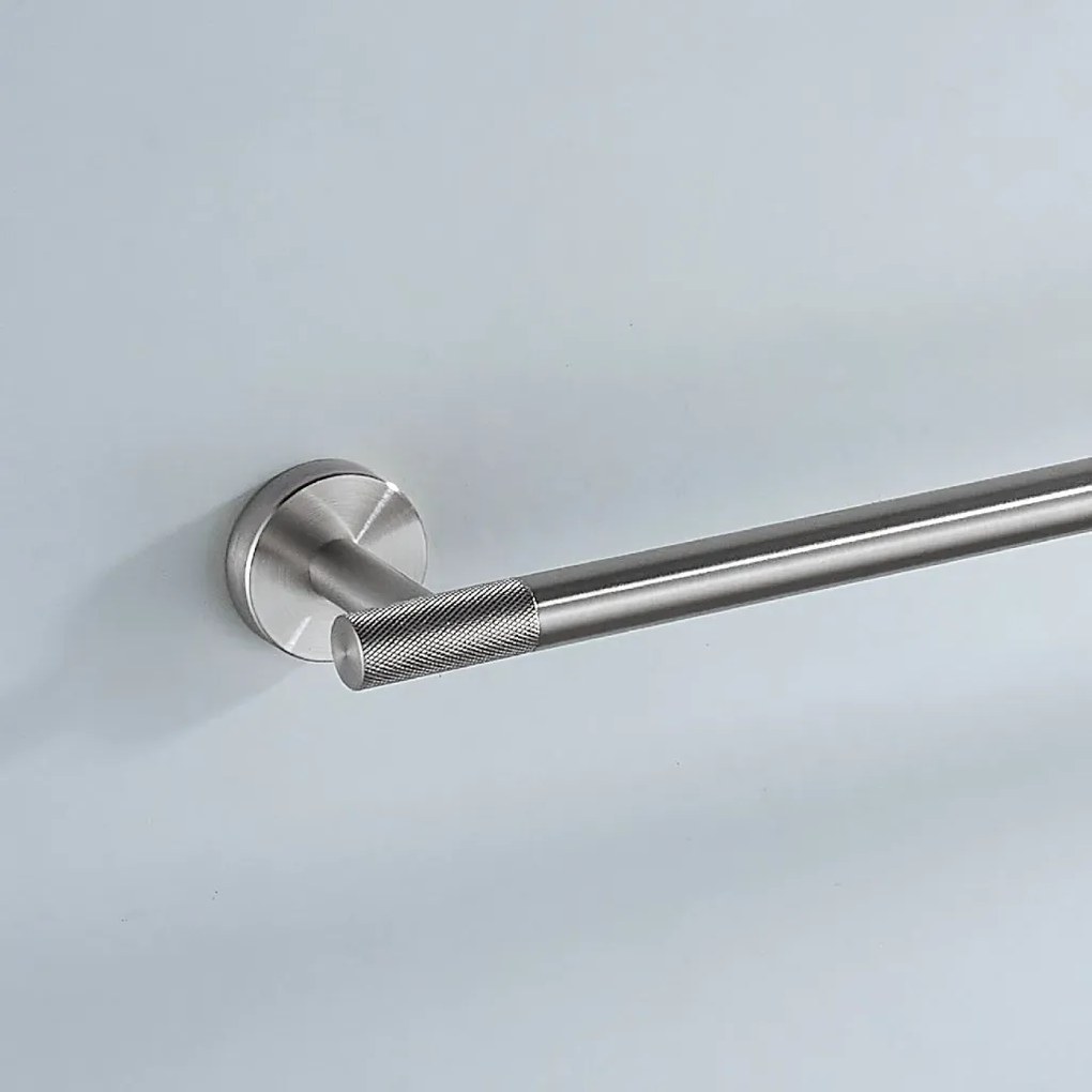 Rea Modern, kúpeľňový vešiak na uteráky 60cm, 6603, brúsená oceľ, REA-98002