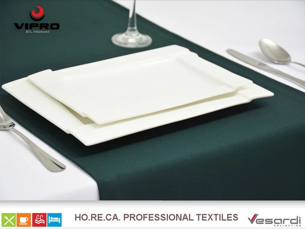 Dekorstudio Behúň na stôl 23 - tmavo zelený Rozmer behúňa (šírka x dĺžka): 40x140cm