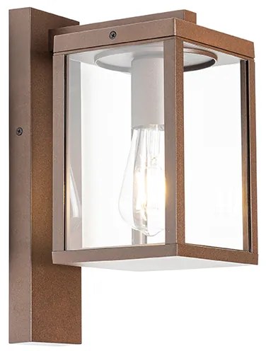 Priemyselná vonkajšia nástenná lampa hrdzavohnedá IP44 - Charlois