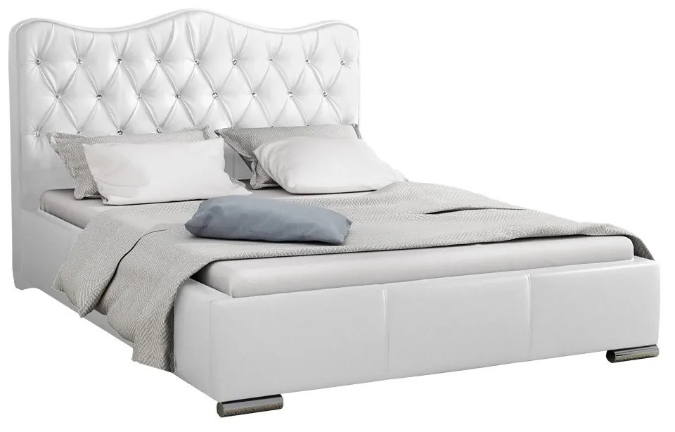 Posteľ Ratoni, Rozmer postele: 140x200, Dostupné poťahy: ekokoža Soft 011 (čierna)