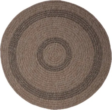 Koberec Indiana 08866A JUTE / BLACK kruh