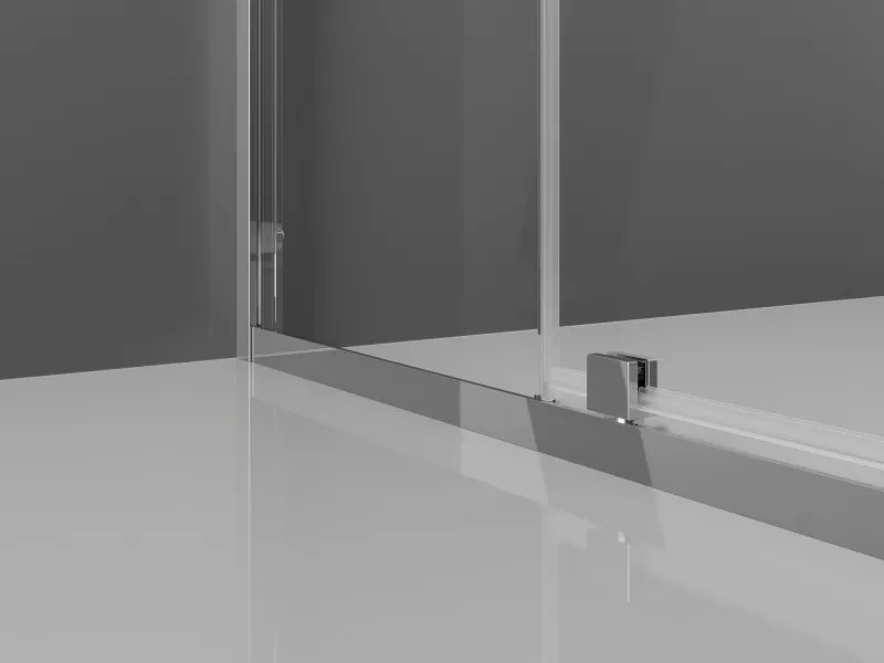 Mexen Exo, sprchovací kút s krídlovými dverami 135 x 80 cm, 6mm číre sklo, chrómový profil, 819-135-080-01-00
