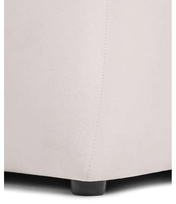 Krémová zamatová pohovka 225 cm Cube – Bonami Selection