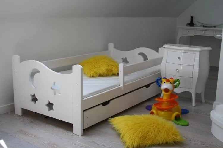 Detská posteľ SEVERYN, biela, 70x160cm