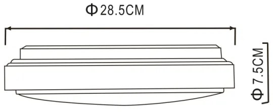 Globo 48408-18 - LED Stropné svietidlo KALLE 1xLED/18W/230V