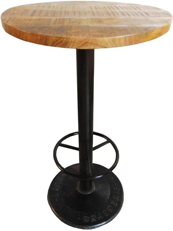 Barový stolík s doskou z mangového dreva Antic Line Mange, ø 60 cm