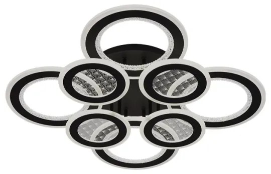 LED Stmievateľný prisadený luster LED/200W/230V 3000-6500K + diaľkové ovládanie