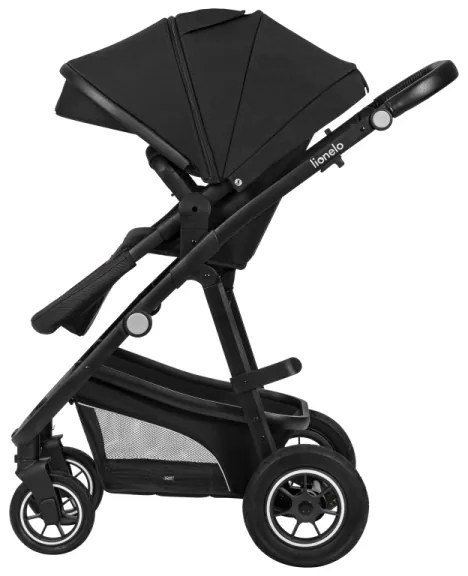 Lionelo - Kombinovaný kočík 3 v 1 BIANKA Čierny Onyx
