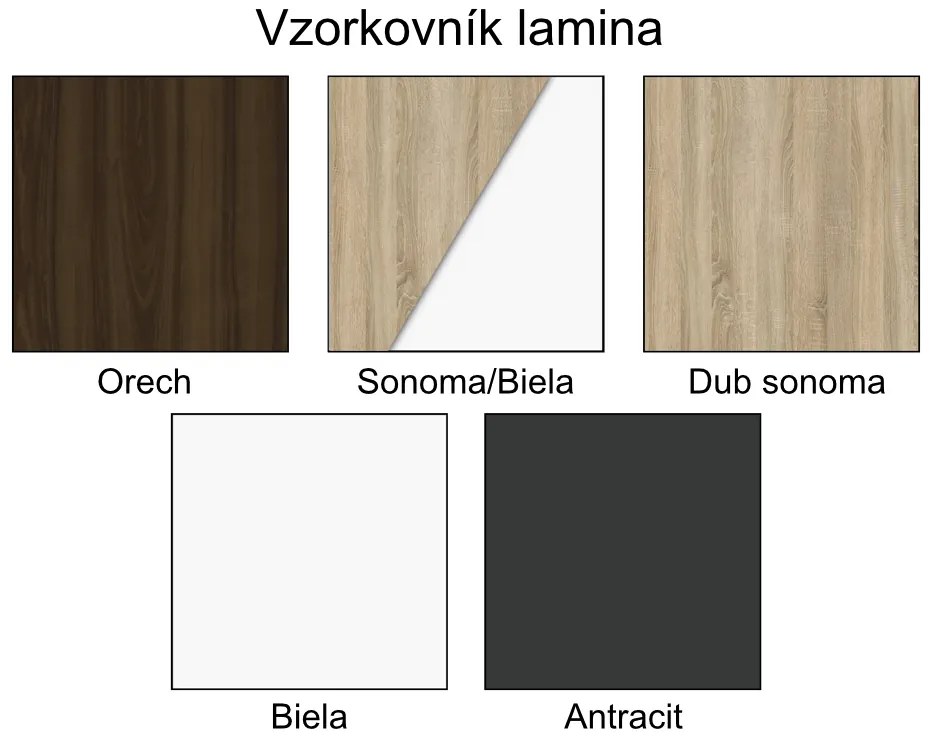 Nabytekmorava Jedálenský set Brooklyn pre 4 osoby, stôl 90x90 cm farba lamina: Antracit, čalúnenie vo farbe: SCALA šedá 92