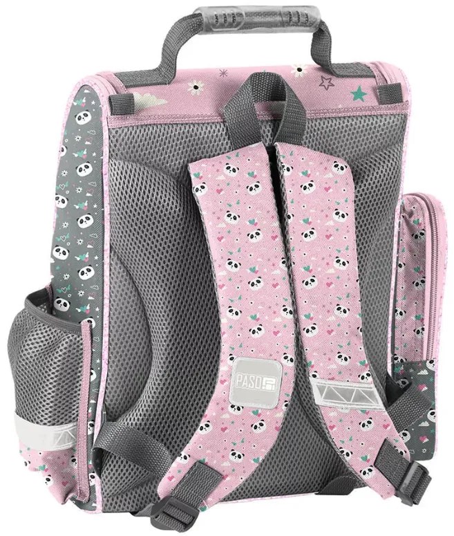 Školský set Panda With Love – 5-dielna súprava s taškou, peračníkom, vreckom a doplnkami