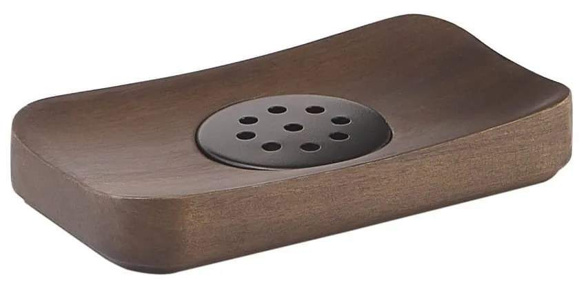 Hnedá nádobka na mydlo Gedy Dafne – Sapho