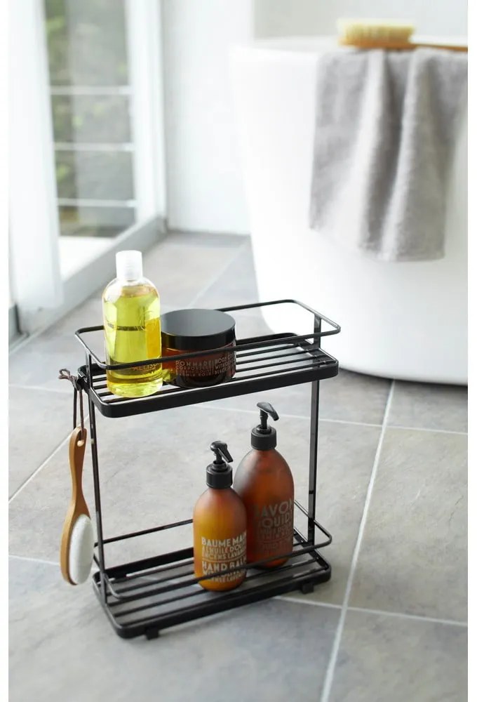 Čierny dvojposchodový organizér Yamazaki Tower