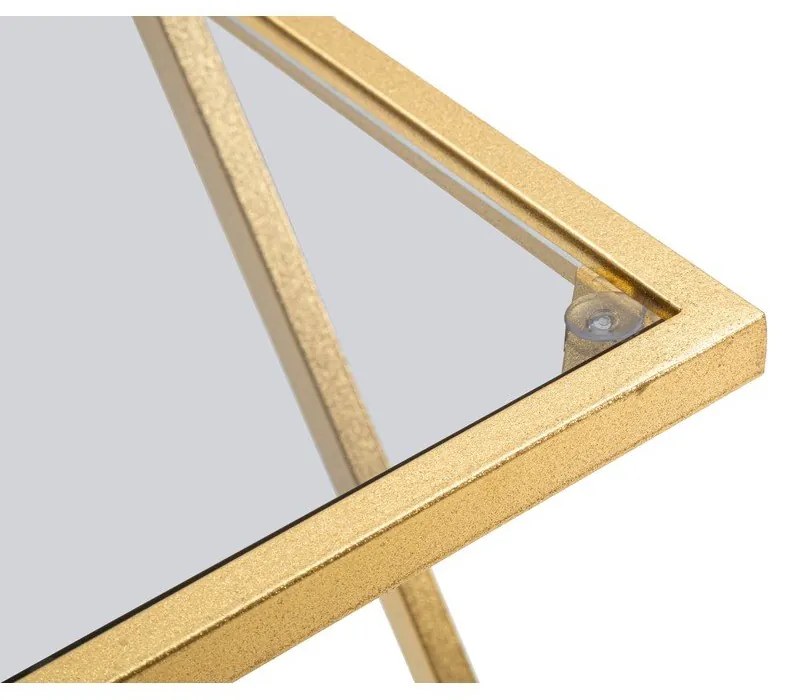 Odkladacie stolíky v súprave 2 ks so sklenenou doskou 40x40 cm Zet – Mauro Ferretti