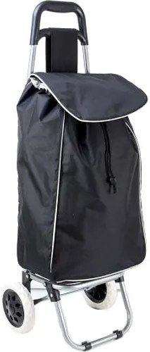 Lorenz Čierna nákupná taška na kolieskach "Heavy"