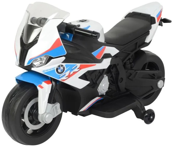 LEAN CARS Elektrická motorka BMW -S1000RR 2156 - biela - 1x45W - 12V3,5Ah - 2022