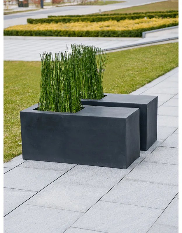 Fiberstone Jort seating black S 100x40x45 cm