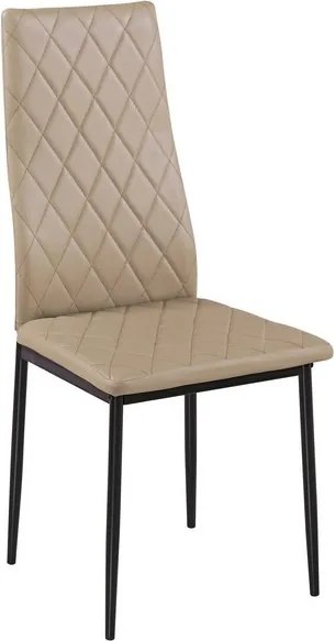 Jedálenská stolička Rimini, béžová ekokoža