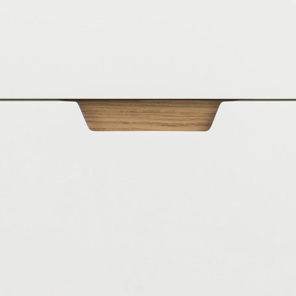 Komoda Lowell 80 cm biela/dub prírodný