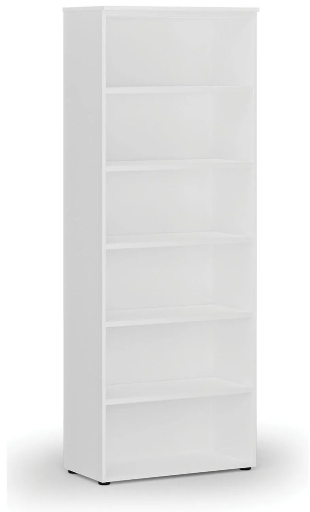 Kancelársky regál PRIMO WHITE, 800 x 420 x 2128 mm, biela