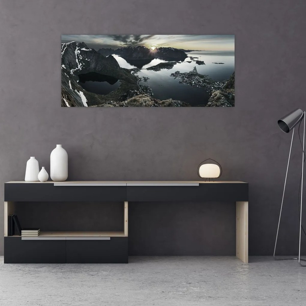Obraz - Nórske pohorie (120x50 cm)