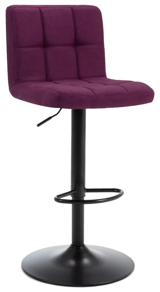 vidaXL Barová stolička, fialová, látka
