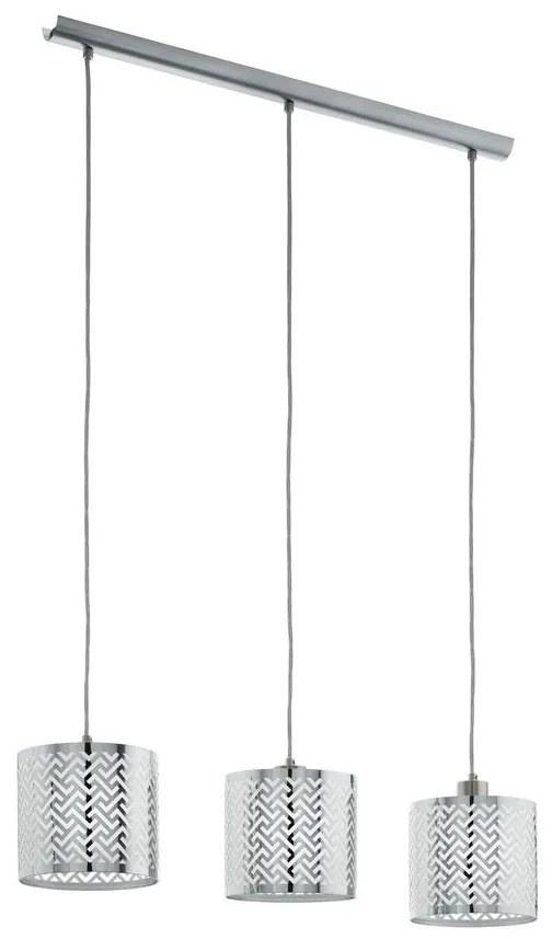 Eglo 49166 - Luster na lanku LEAMINGTON 1 3xE27/60W/230V