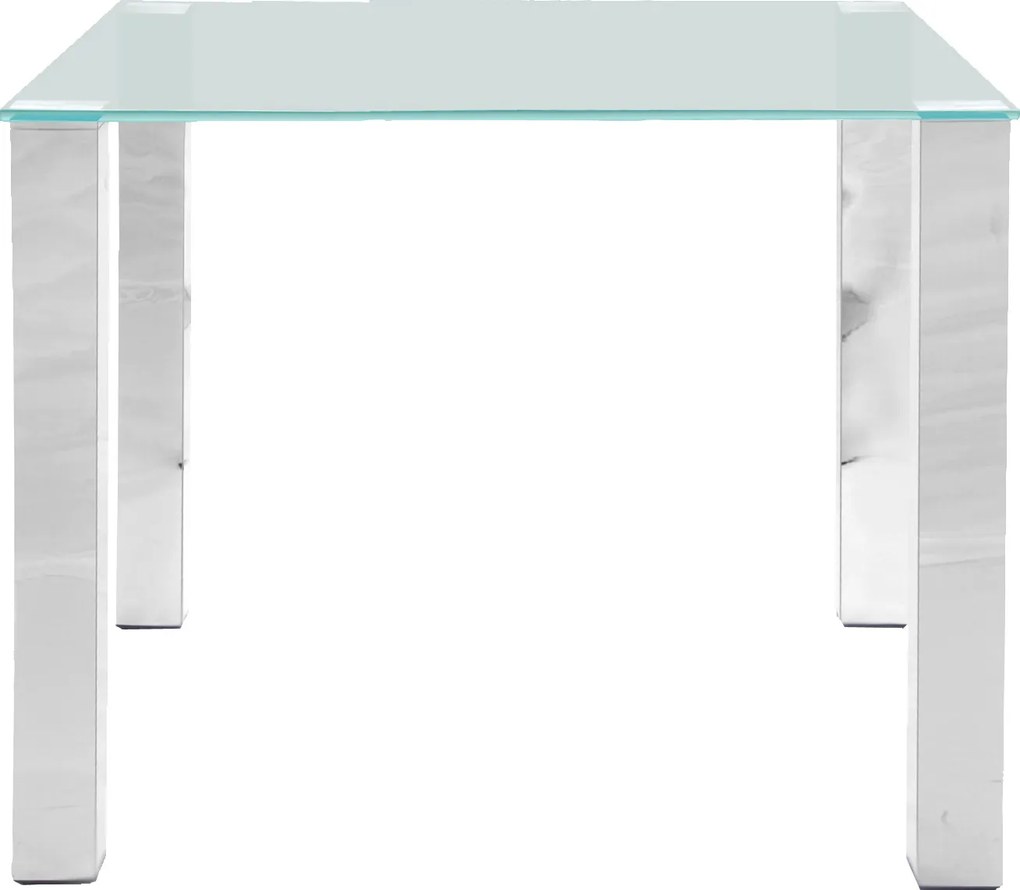 Bighome - Jedálenský stôl KANTE 90x90 cm, číra