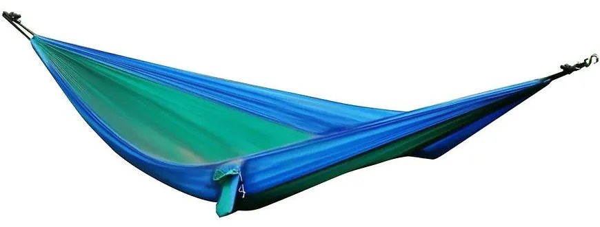 Turistická hojdacia sieť 72212 zeleno-modrá