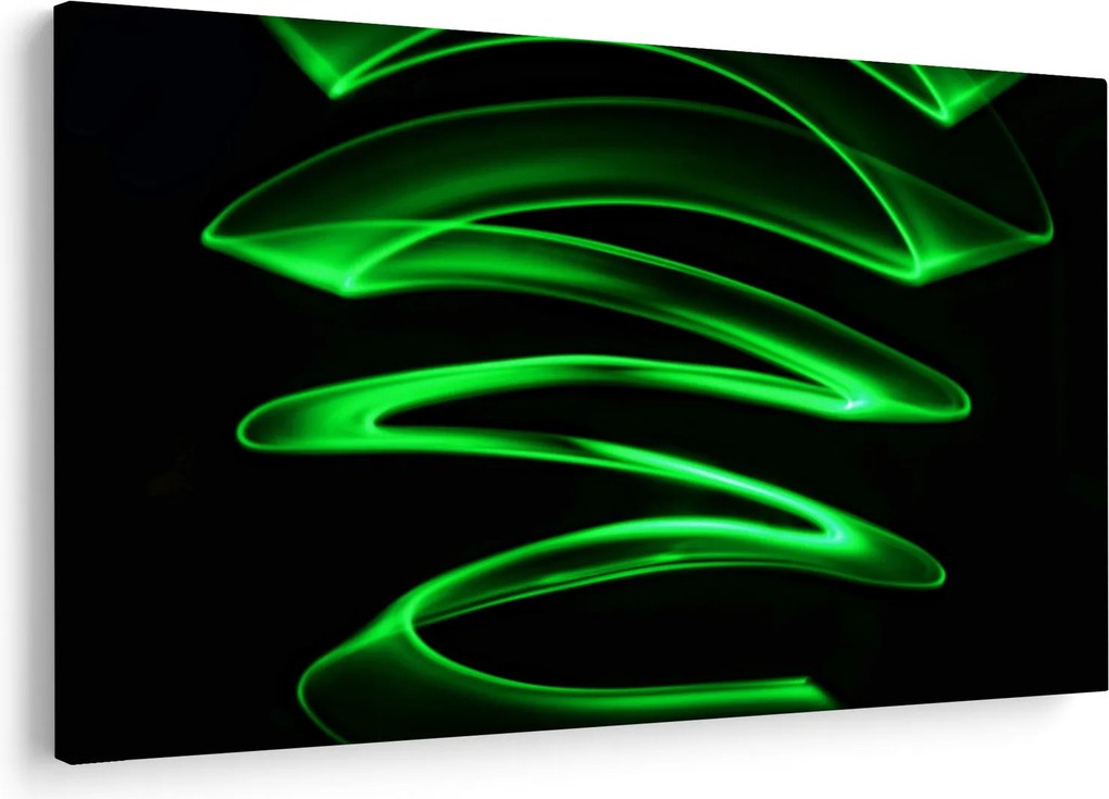 Obraz - neónové vlny (90x60 cm)