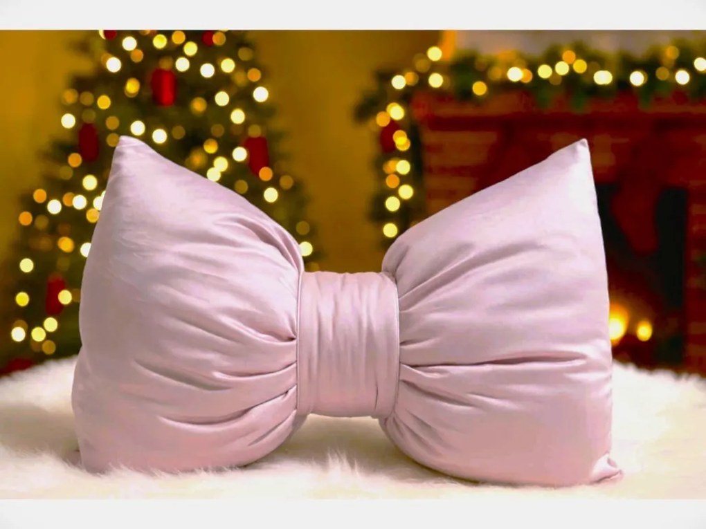 INTERMEDIC SK Dekoračný vankúš Mašľa ružová Veľkosť: 40x60cm