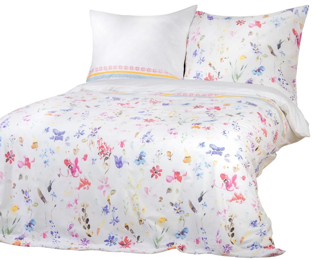 RENFORCÉ OBLIEČKY RIVAL EXCLUSIVE 200X220 CM, 2KS 70X80 CM KVETY