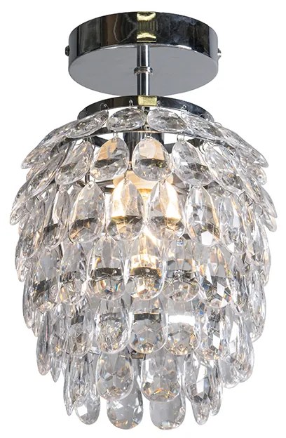 Art Deco závesné svietidlo oceľ 19 cm stmievateľné - Bling